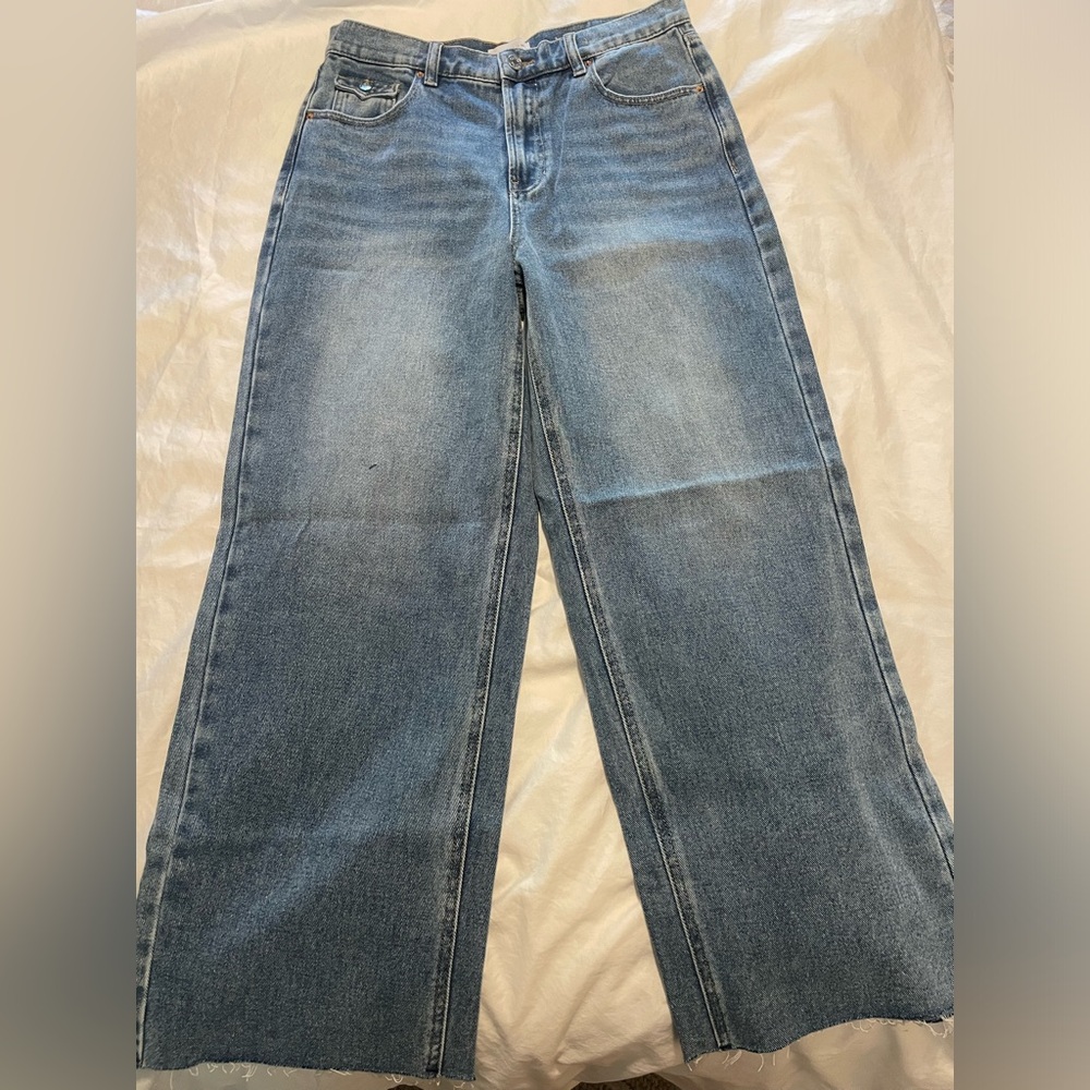 PacSun Blue Flare Wide Leg Jeans
